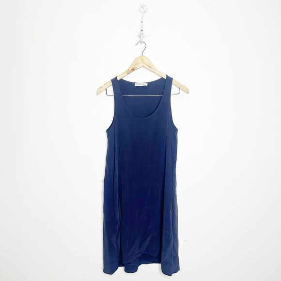Everlane The Silk Dress Tank in Navy Blue Summer Minimalist Size Small - Picture 1 of 8